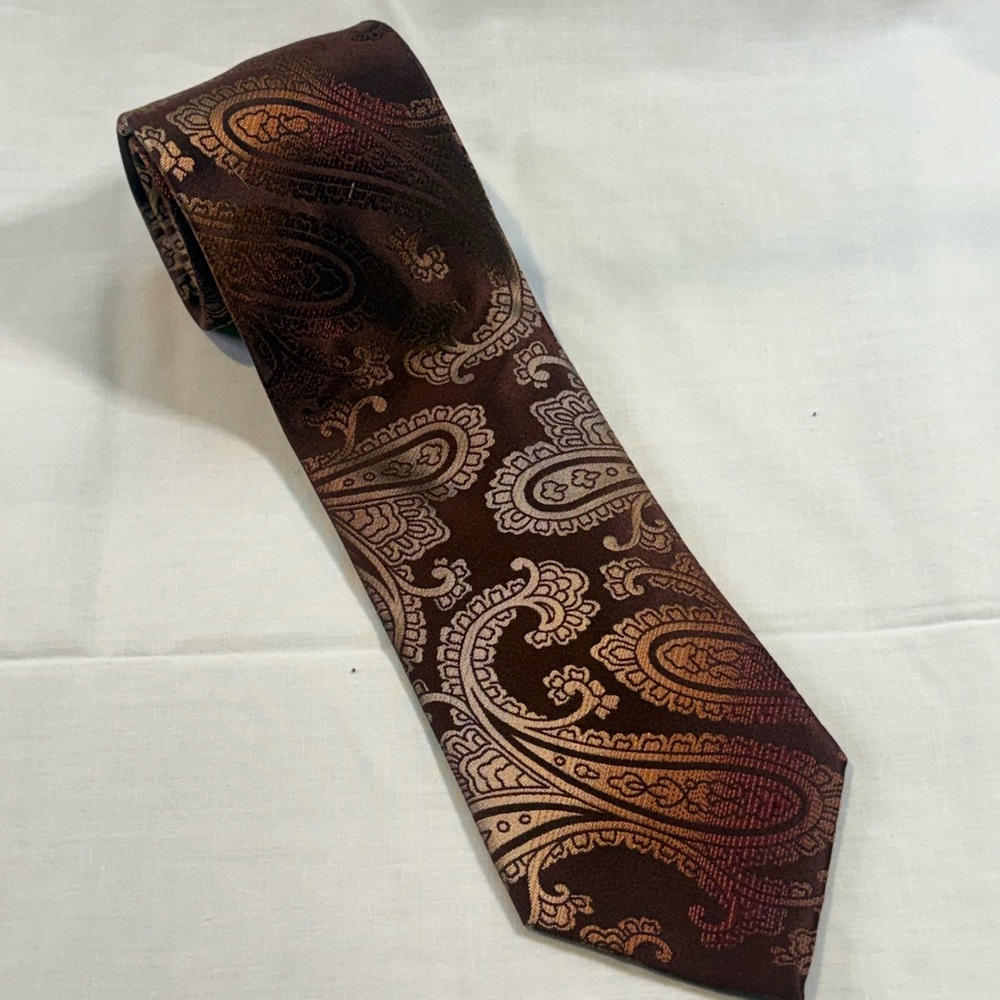 Sean John Brown Paisley Tie